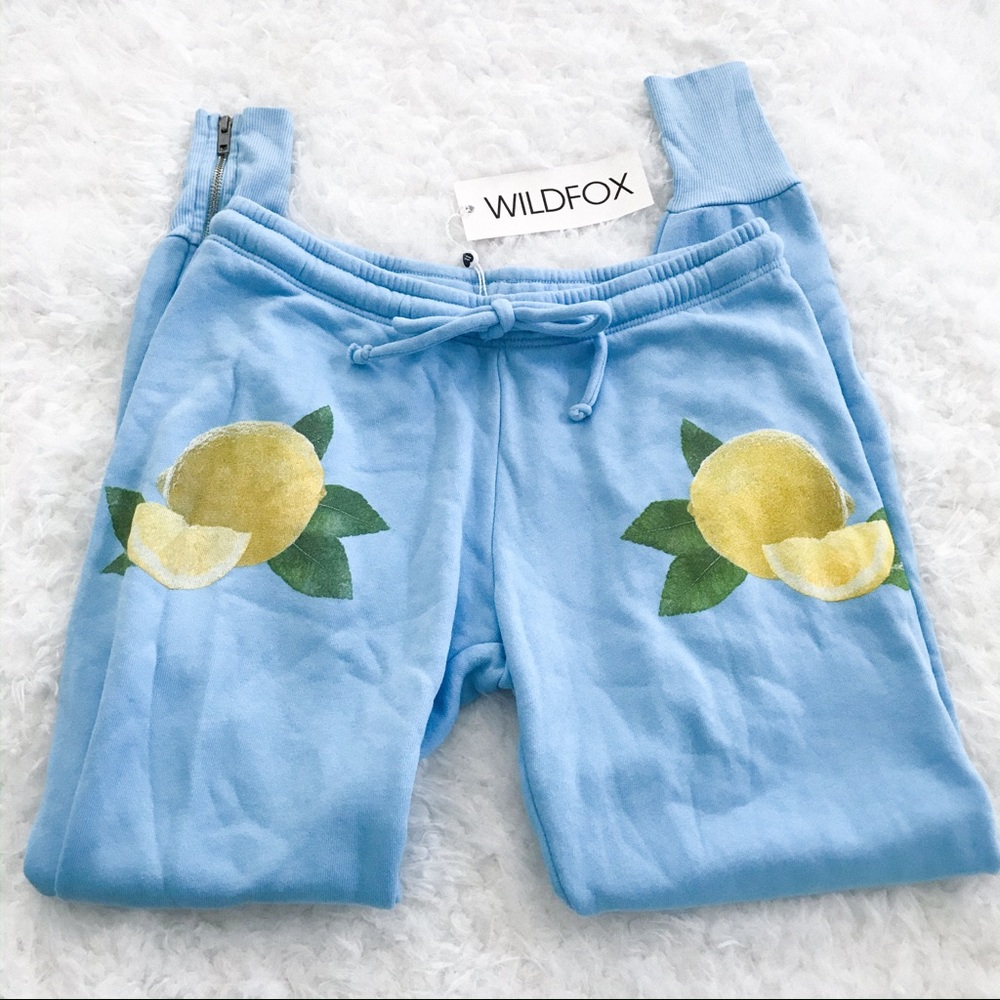 wildfox soft lemonade sweatpants